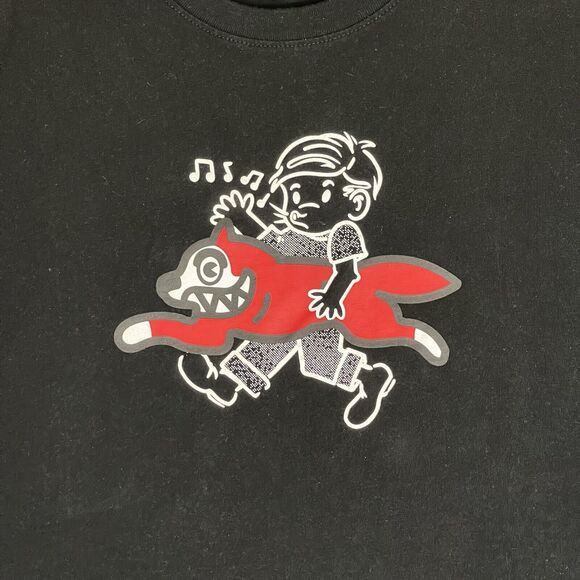 Icecream T Shirt Mens M Black Whistle Graphic Short Sleeve Crew‎ Neck Tee - Picture 2 of 11